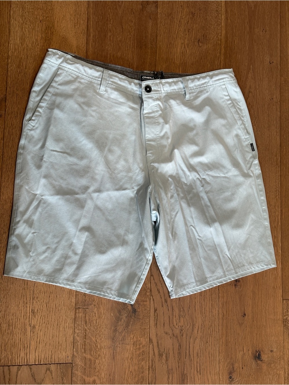 O'Neill Men's Light Blue Flat-Front Shorts